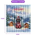 thumbnail image 5 of Hello Welcome Winter The Ski Portuguese Water Dog Snowy Day Shower Curtain PWD Portie Fishing Dog Lover Waterproof Bathroom Bathtub Curtain - 13013, 5 of 5