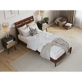 thumbnail image 3 of AFI Savannah Twin-XL Solid Wood Low Profile Platform Bed, Walnut, 3 of 13