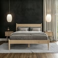 thumbnail image 2 of Camaflexi Mid Century Nightstand 2-Drawer Night Stand Cabinet, Light Oak, 2 of 7