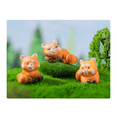 thumbnail image 3 of Miniature Small Figurines 1 Inch Cartoon Mini Red Panda Figures Set Cute Resin Animal Cake Toppers, 3 of 6