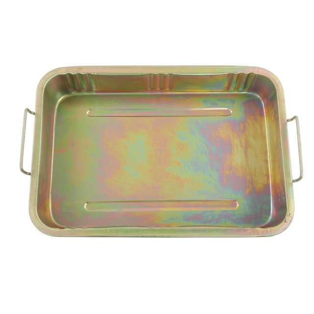 Oil Drip Tray Pan, Galvanized Oil Drip Tray Pan Professional Metal Drain Container Universal Auto Repair Tool For Vehicle