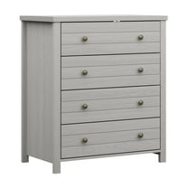 Hillsdale Living Essentials Living Essentials by Hillsdale Harmony Wood 4 Drawer Chest, Gray