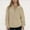*Khaki, variant on ClodeEU Womens Oversized Sweatshirt,Casual Half Zip Pullover, Long Sleeve Drop Shoulder Top Khaki,Womens Plus L