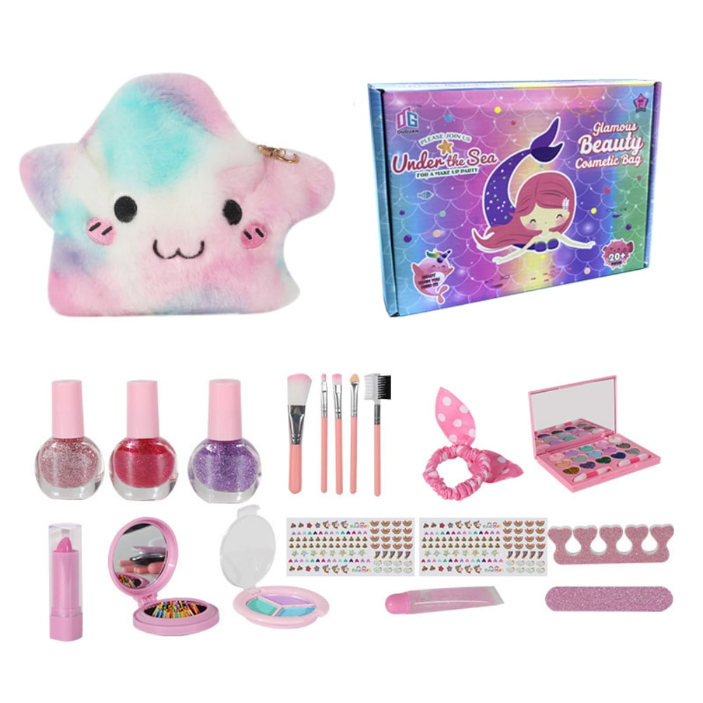 AJZIOJIRO Girl Princess Makeup Kit Toys 6-9 Year Old Girl Birthday and ...