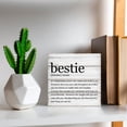 thumbnail image 6 of Zomyto 7x7 In Bestie Gifts Bestie Definition Wooden Box Sign Best Friend Quotes Desk Decorative Wooden Sign, 6 of 7