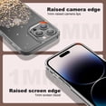 thumbnail image 6 of ULAK Glitter Case for iPhone 14 Pro Max, Clear Slim Shockproof Bumper Phone Case for Apple iPhone 14 Pro Max 2022 for Women Girls, Gold Glitter, 6 of 7