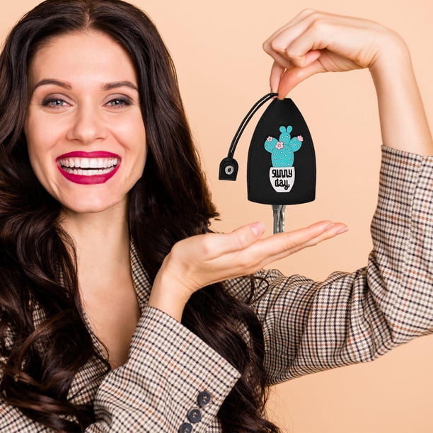 Fiudx Estuche de Cuero para Llaves, Organizador Compacto, Elegante Cartera para Llaves, Protección para Llaves de Coche, Regalo Unisex, Solución Práctica para El Día a Día.