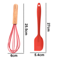 thumbnail image 2 of Juego de mini utensilios de cocina de 2 piezas: utensilios de cocina de silicona con mangos de madera, 2 of 5