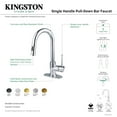 thumbnail image 4 of Gourmetier LS2463NYL New York Single-Handle Pull Down Sprayer Bar Faucet, Brushed Brass, 4 of 4