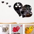 thumbnail image 2 of Toystoory Pegatinas de pared de corazón, calcomanía autoadhesiva Interior, etiqueta artística para baño, superficie reflectante para baño de Decoración del hogar Negro, 2 of 6