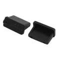 thumbnail image 2 of Uxcell Computer Rubber USB Female Port Anti Dust Cover Cap Protector Clear 11Pcs, 2 of 3