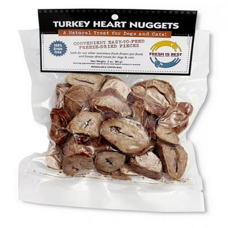 Fresh Is Best Freeze-Dried Raw Turkey Heart Nuggets Treats for Dogs and (Best Type Of Dog Clicker)