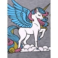thumbnail image 5 of WIBACKER Girls Pajamas Short Sleeve Toddler Girls Summer Short Sets Sleepwear Sets Kids Pjs Size 2-9 Years Unicorn, 5 of 10