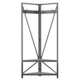 thumbnail image 4 of Twin Star Home Contemporary Corner Hall Tree with Metal Frame in Antique Gray, 4 of 8