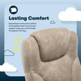 thumbnail image 3 of Serta Comfort Eco Office Ergonomic Computer Chair Lumber Support Light Brown, 3 of 7