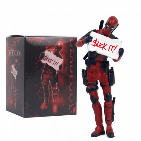 Deadpool Figure Models, Deadpool Models, The Best Gift - Sign-holding Deadpool