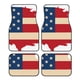 thumbnail image 1 of Balery American Flag Map Juego de 4 Alfombrillas para Auto, Revestimientos de Caucho Resistente, Diseño Antideslizante, 1 of 7