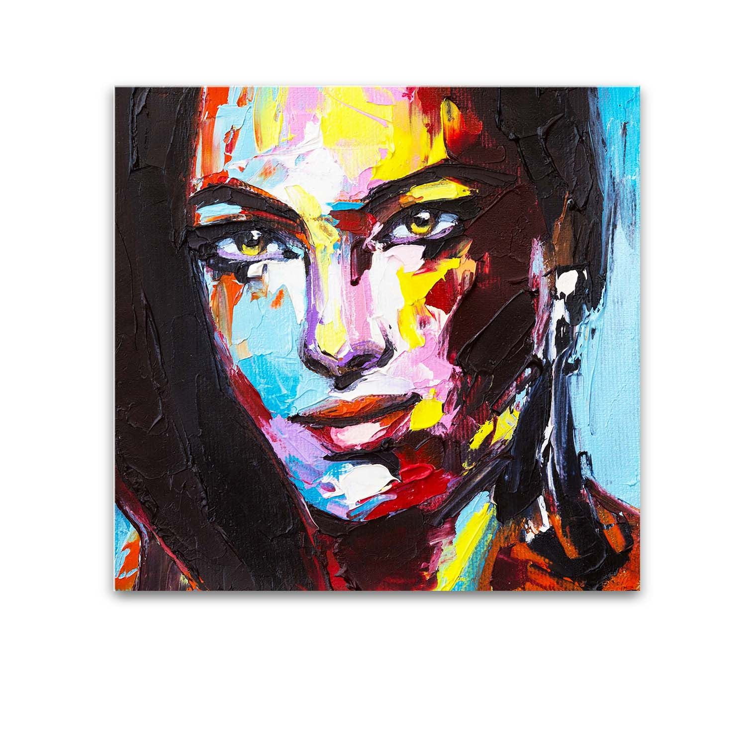 Startonight Tempered Acrylic Glass Wall Art Abstract Theme Girl with