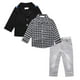 thumbnail image 1 of Conjunto de 3 abrigos, chaquetas, camisetas y pantalones para bebé niño con cinturón, 1 of 7