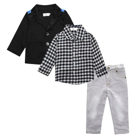 Costume bébé garçon, ensembles de vêtements pour enfants garçons, chemise  pour tout-petit garçon, costume pour garçon, garçon