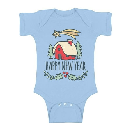

Awkward Styles Ugly Christmas Baby Outfit Bodysuit Happy New Year Merry Xmas Romper