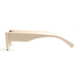 thumbnail image 4 of Womens Retro Mod Square Cat Eye Thick Plastic Sunglasses Beige Black, 4 of 4