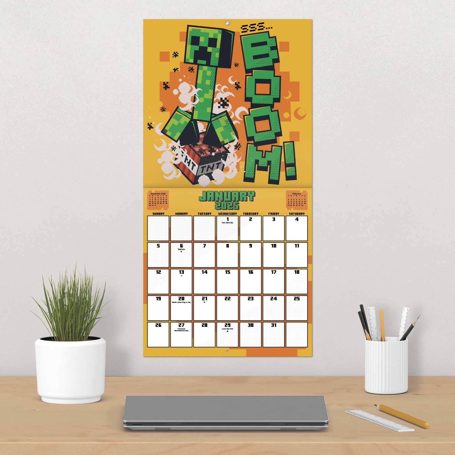 2025 Minecraft Wall Calendar