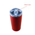 thumbnail image 5 of RED - 20oz Stainless Steel Tumbler Slider Lid Vacuum Insulated Travel Cup Coffee Mug, 5 of 7