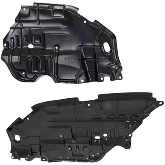 Set of 2 Front Engine Splash Shield Left Driver & Right Passenger Side | Direct Replacement Compatible with 2012-2014 Toyota Camry Sedan | TO1228177 TO1228178 5144106150 5144206140