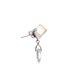 thumbnail image 3 of Aretes Pendientes Ametrinaa con Cristal Swarovski Blanco Chapa de Oro 18k, 3 of 5