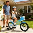 thumbnail image 4 of Costway Vélo pour Enfants 16 Pouces avec Roues Stabilisatrices, Panier, Freins à Main et à Rétropédalage, Selle Ajustable, 4 of 9