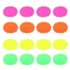 thumbnail image 1 of 40pcs Precio práctico Etiqueta Fluorescente Papel Precio Etiquetas Etiqueta en forma de explosión, 1 of 4
