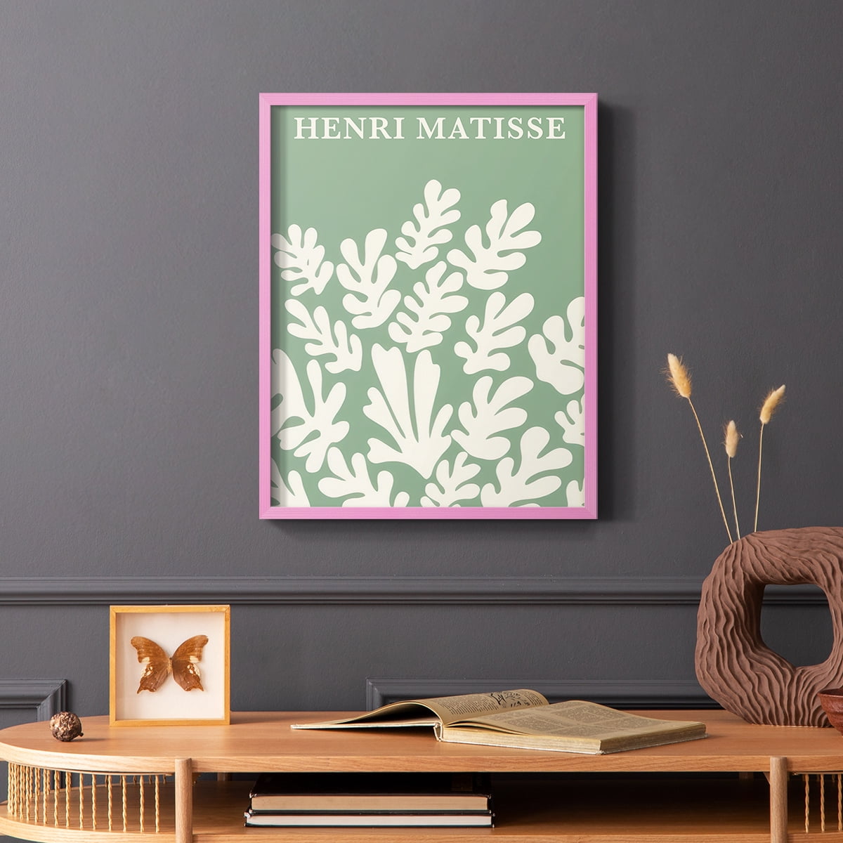 Matisse CLXXXVIII Framed Print in Pink Solid Wood 11 x 14 Framed Print