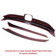 thumbnail image 3 of Xotic Tech Front Grille Cover Moulding Trim Compatible with Honda Civic 2016-2021 (Black), 3 of 8