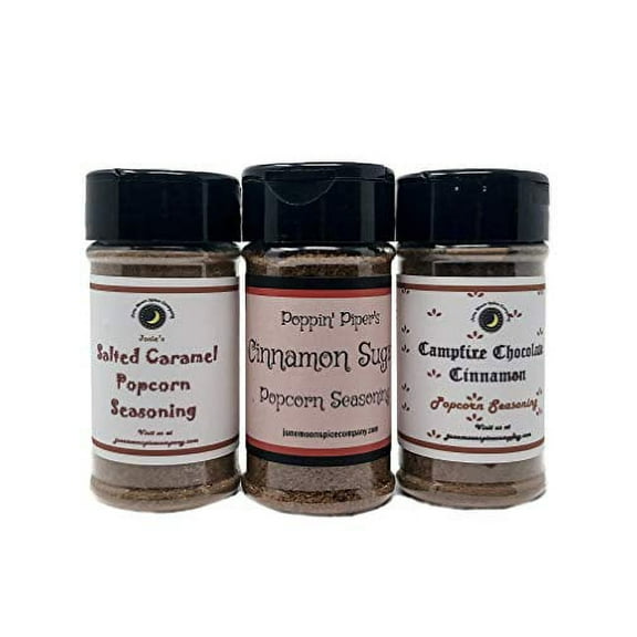 June Moon Spice Company's Popcorn Seasoning Variety 3 Pack |  3.5 fl. oz.