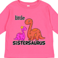 thumbnail image 4 of Inktastic Little Sistersaurus Girls Long Sleeve Toddler T-Shirt, 4 of 5