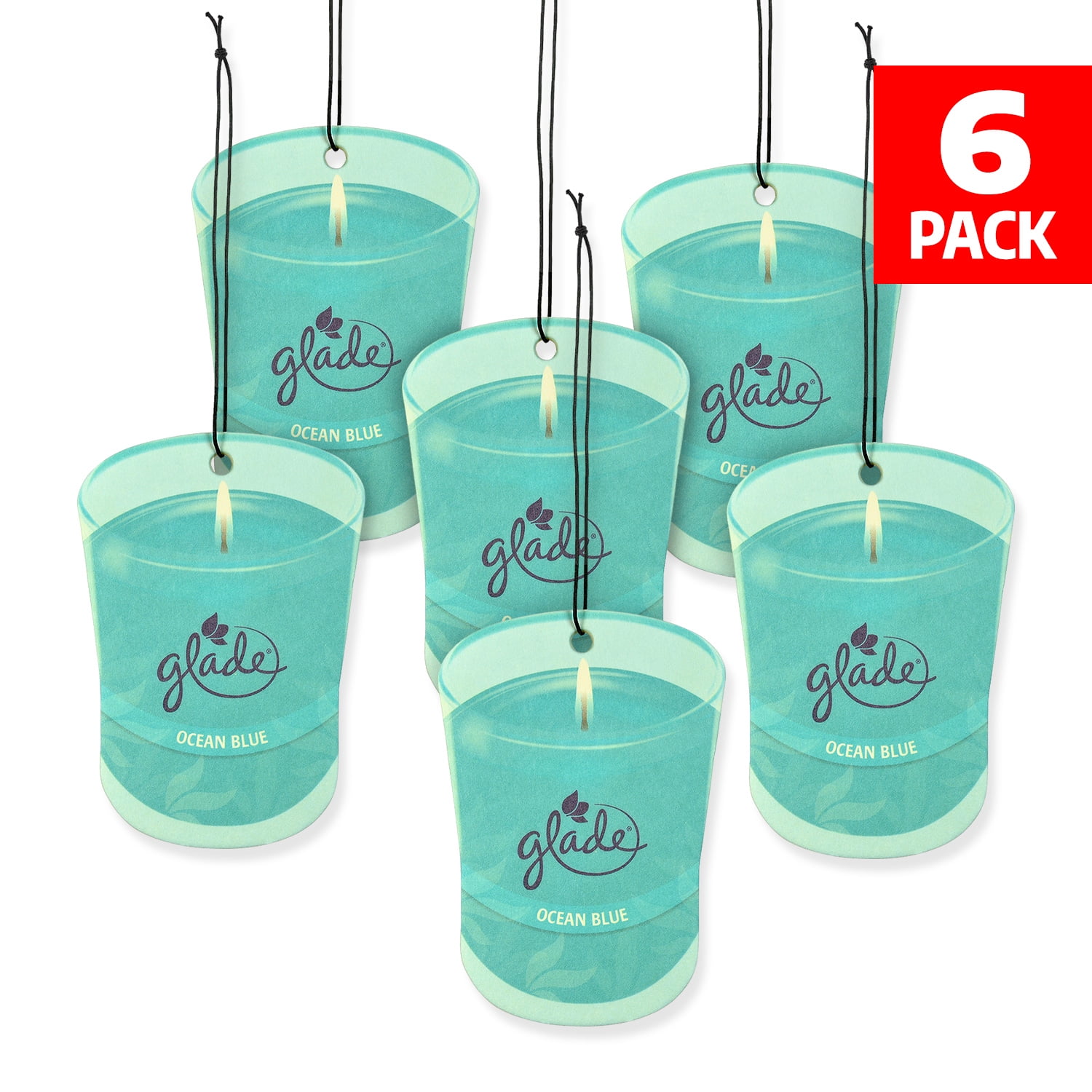 Download Glade Car Air Freshener 6-Pack Candle Design Glade Air Freshener (Ocean Blue) - Walmart.com ...
