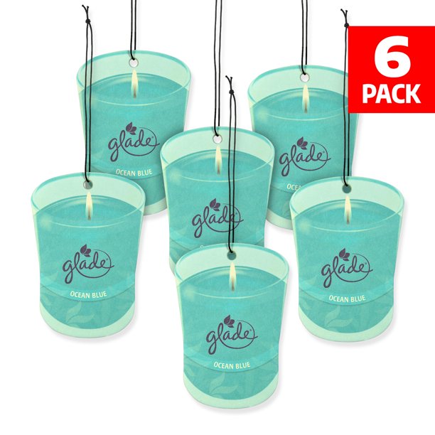 Glade Car Air Freshener 6Pack Candle Design Glade Air Freshener (Ocean