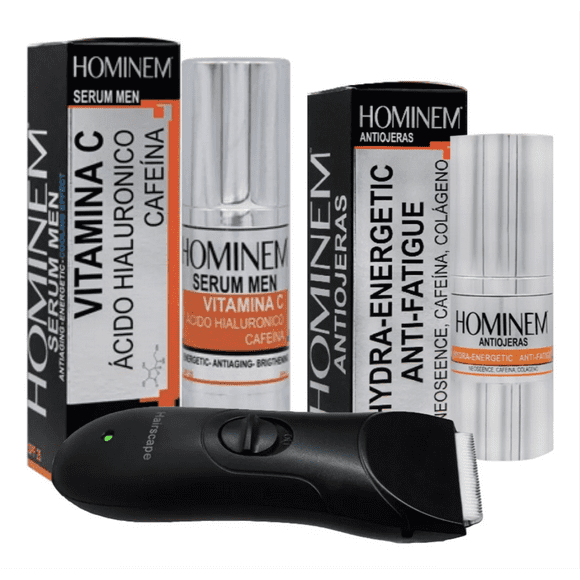 kit crema anti ojeras colágeno  serum facial ácido hialurónico  rasuradora