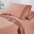 thumbnail image 3 of Modern Threads 4-Piece Crochet Lace Hem Rose Microfiber Bed Sheet Set, Queen, 3 of 17