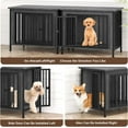 thumbnail image 2 of POAO 31.5" L Dog Crate Furniture for Dog, Heavy Duty Dog Crate for Small Dog(20-35 Pounds), Dog Kennel Furniture Indoor as TV Stand,Dark Grey, 2 of 6