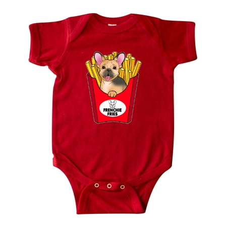 

Inktastic Cute Frenchie in French Fries Gift Baby Boy or Baby Girl Bodysuit
