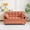 Orange, variant on 54.3" Corduroy Modular Sectional Sleeper Sofa,Loveseat with Pull Out Bed, Beige – Space-Saving Couch for Living Room, Guest Bed, Apartment