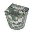 thumbnail image 5 of Restaurantware-Bio Tek 4 x 3.4 x 3.7 Inch Food Containers, 50 Noodle Takeaway Boxes - Disposable, Sturdy, Camouflage Paper 26 Ounce Take Out Boxes, Round, For Hot Or Cold Foods, 5 of 10