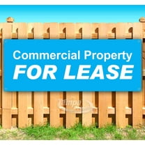 Commercial Property For Lease 13 Oz Banner | Non-Fabric | Heavy-Duty Vinyl Single-Sided With Metal Grommets