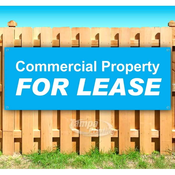 Commercial Property For Lease  13 Oz Banner | Non-Fabric | Heavy-Duty Vinyl Single-Sided With Metal Grommets