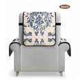 thumbnail image 7 of Yuyamidu Tie Dye Stretch Recliner Chair Cover with Pockers Blue Recliner Slipcover for Living Room Waterproof Reclining Chair Cover for Bedroom Soft Furniture Protector Gift for Holiday, 7 of 7