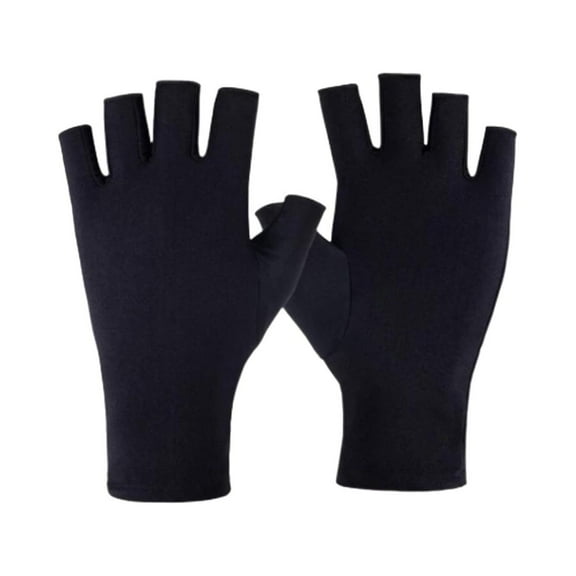 Manicure Gloves Fingerless Driving Gloves, Durable Flexible Skincare, UV Protection Gloves Sun Proction Gloves for Protecting Hands,Making Gel