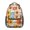 Basketball and Hoop, variant on Basketball and Jersey Gray Pattern Backpack for School, Cute School Bag with Adjustable Shoulder Straps and Padded Back, 15.3"x11"x6.7"