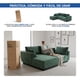 thumbnail image 2 of Sala Modular en Forma de L de 3 Plazas con Chaise Longue | Emilie Verde | Tapizado en Tela Resistente con Cojines Decorativos, 2 of 14